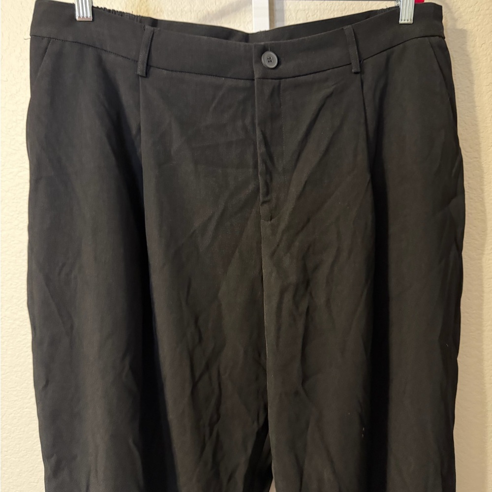 Cider Women's Black Pants 2X Office Baggy Casual Wear Comfortable Elastic - Picture 2 of 4